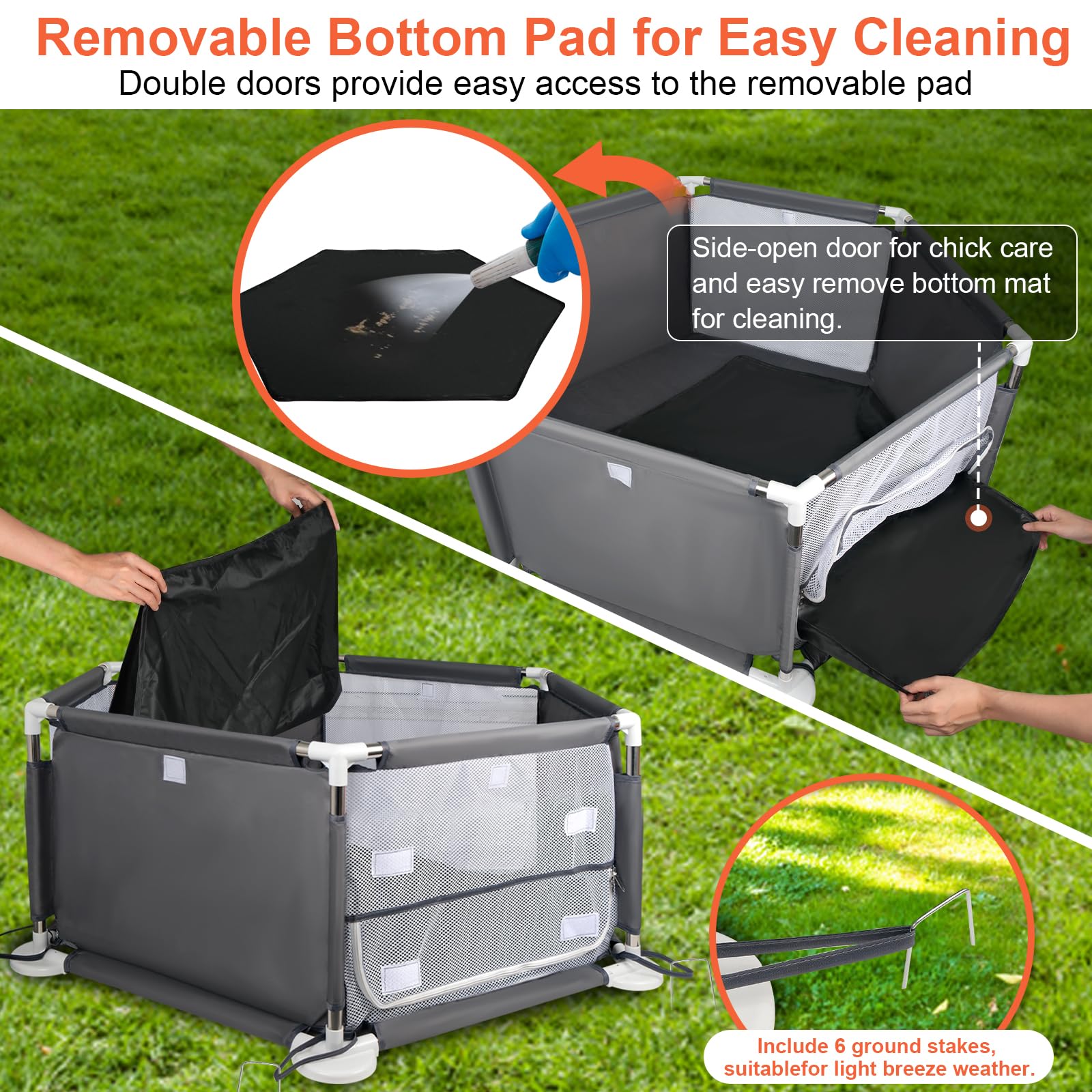 Paw Libero bottom pad helps simplify cleaning after use