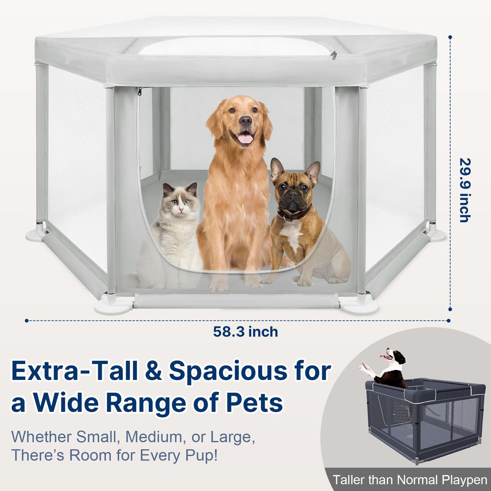 Paw Libero extra-tall 29-9-in-height photo demonstrates secure containment