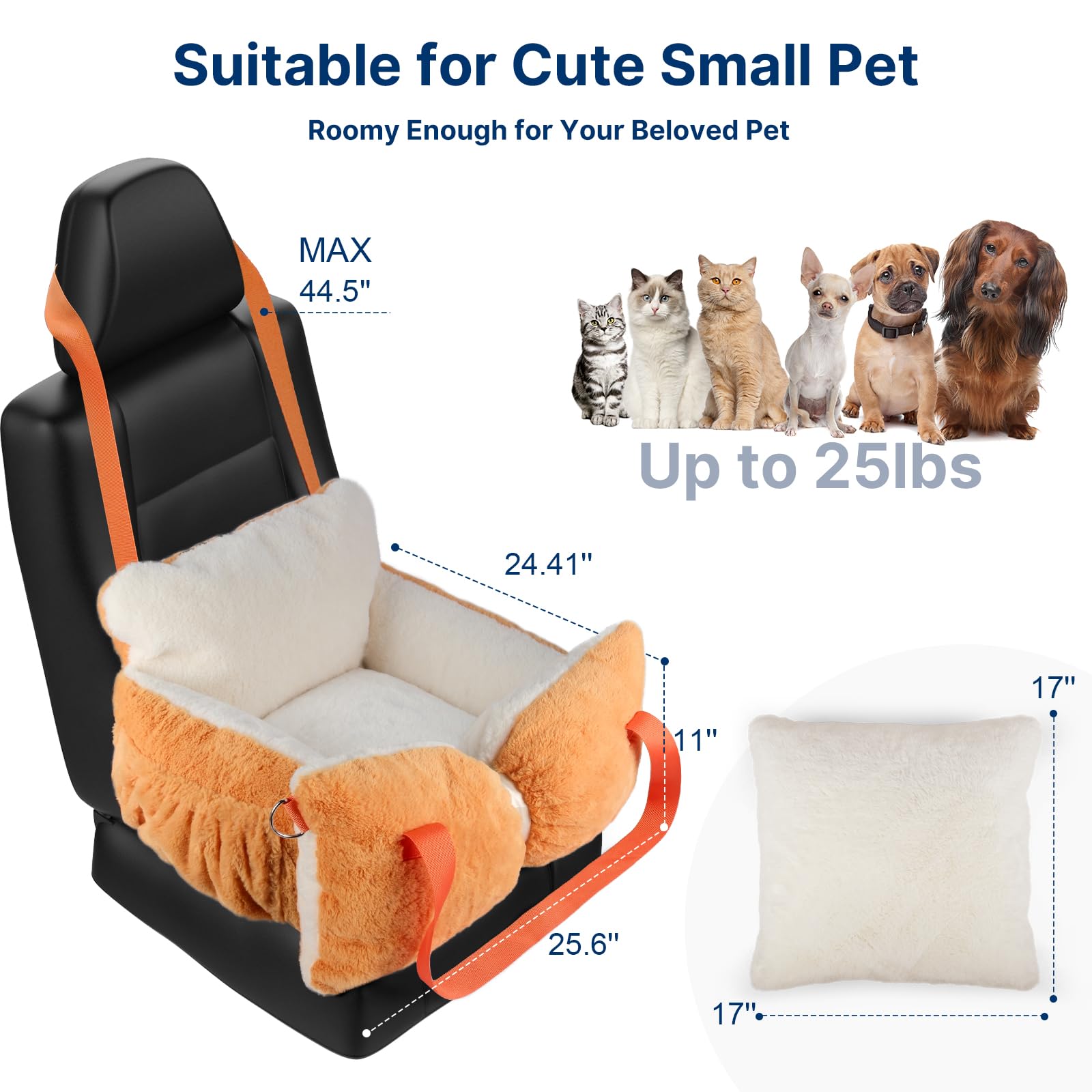 Paw Libero car seat back view highlighting secure mounting and stable base