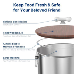 Paw Libero large capacity 35lb storage for bulk pet food