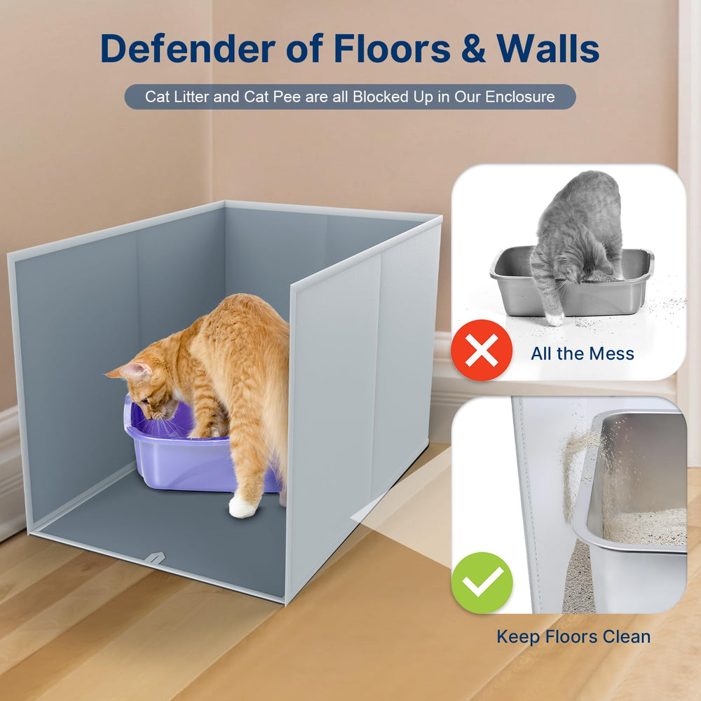 Paw Libero removable litter mat traps debris to reduce tracking.