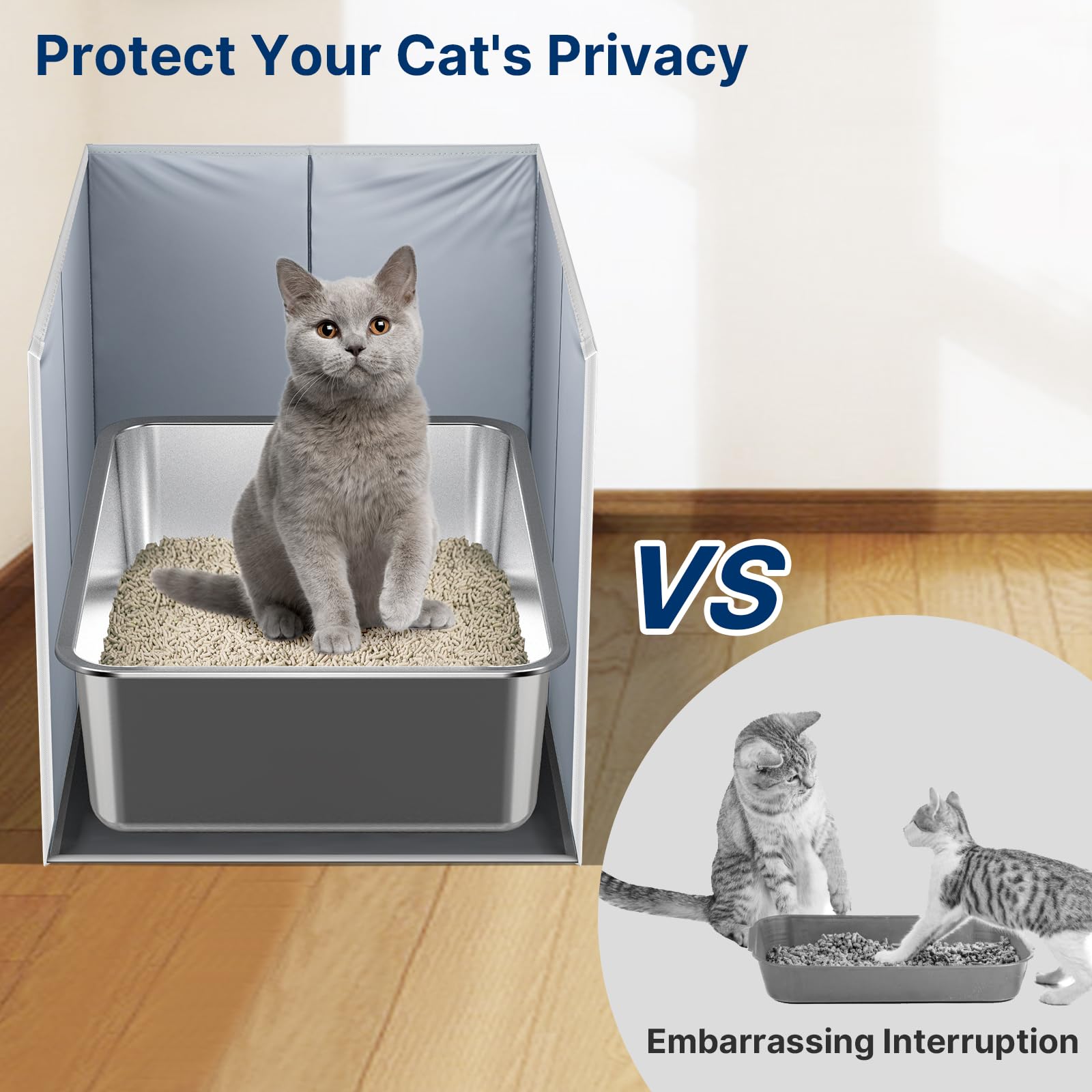 Paw Libero suitable for high-spraying and digging cats for better containment.