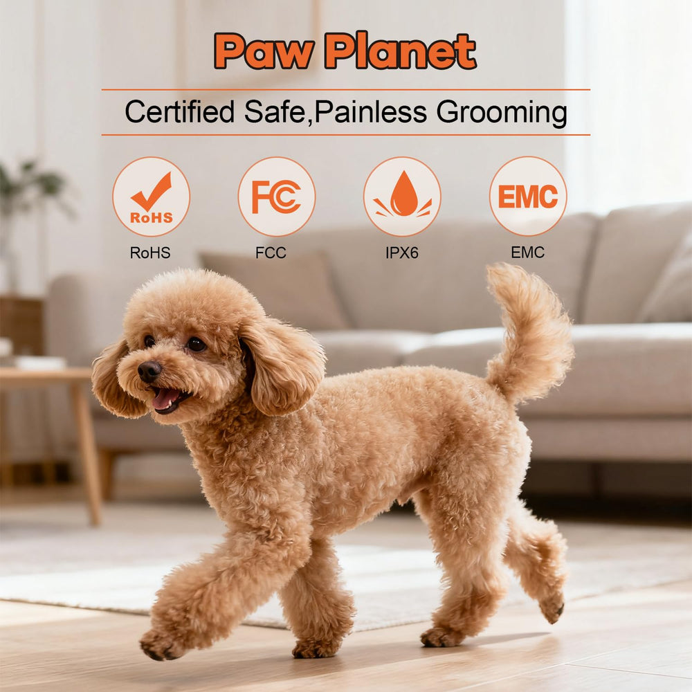PAW PLANET low-noise operation reduces pet stress during grooming sessions