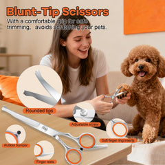 PAW PLANET rounded-tip scissors safeguard paws during gentle trimming