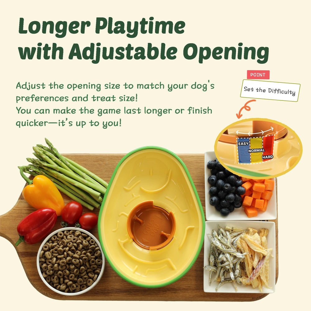 PAW QUEST Avocado non-spill toy built with no adhesives for safe play