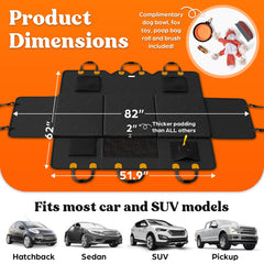 Paw Rider dog hammock car cover with foam padding offers cozy, secure travel