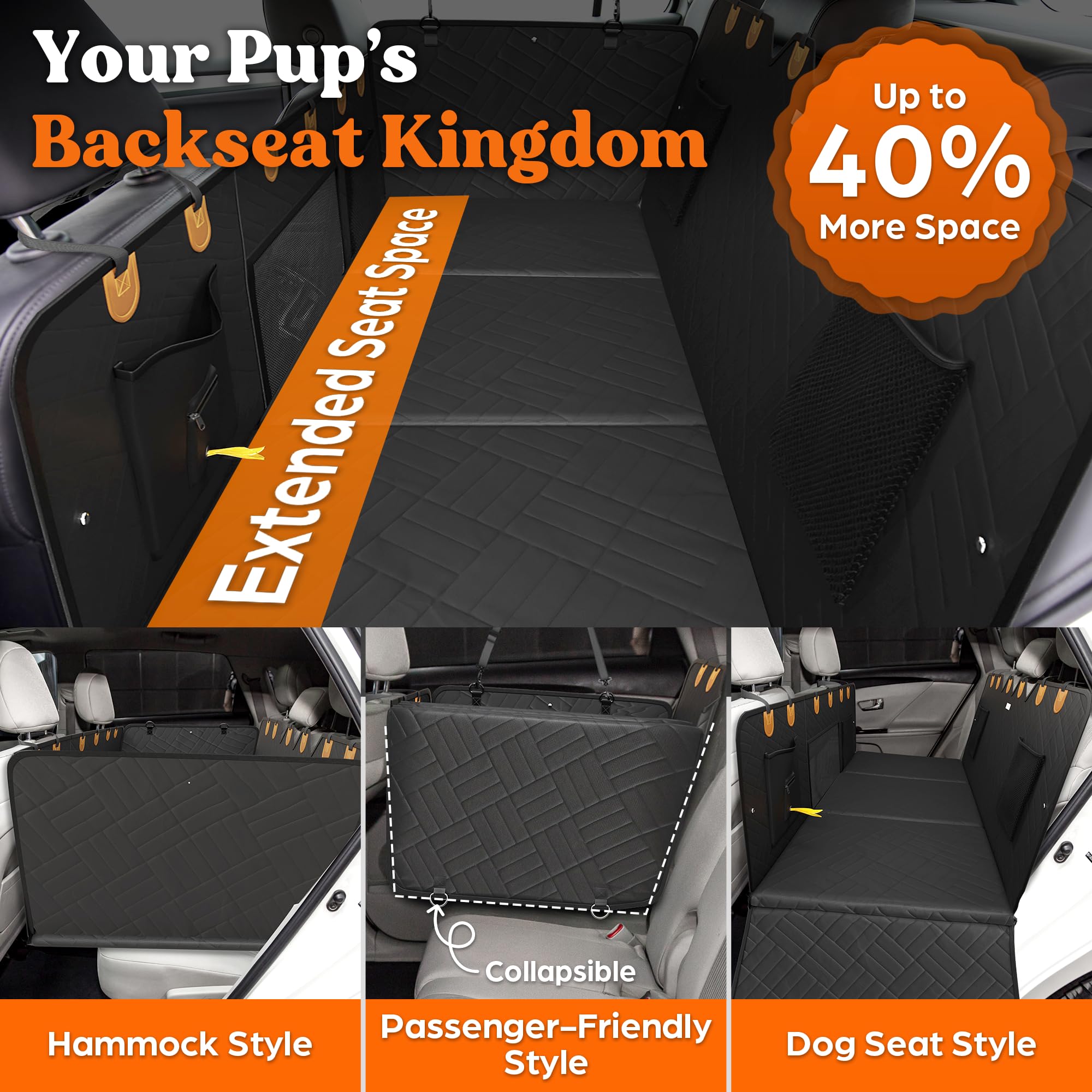 Paw Rider machine-washable foam keeps the interior clean after adventures