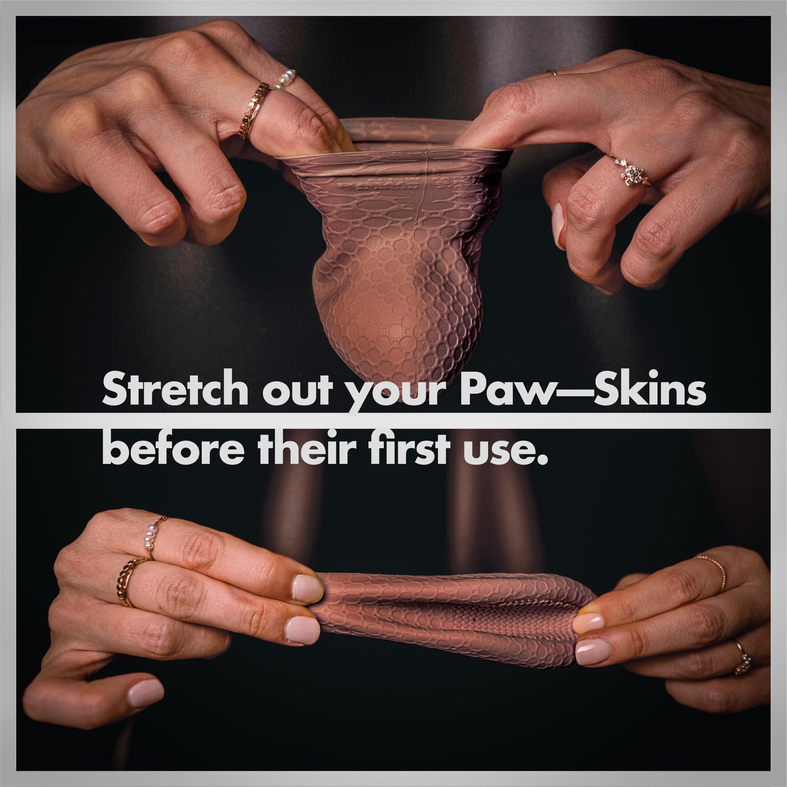 Paw—Skins 2.0 thicker tear-resistant silicone guards paws from rocks and heat.