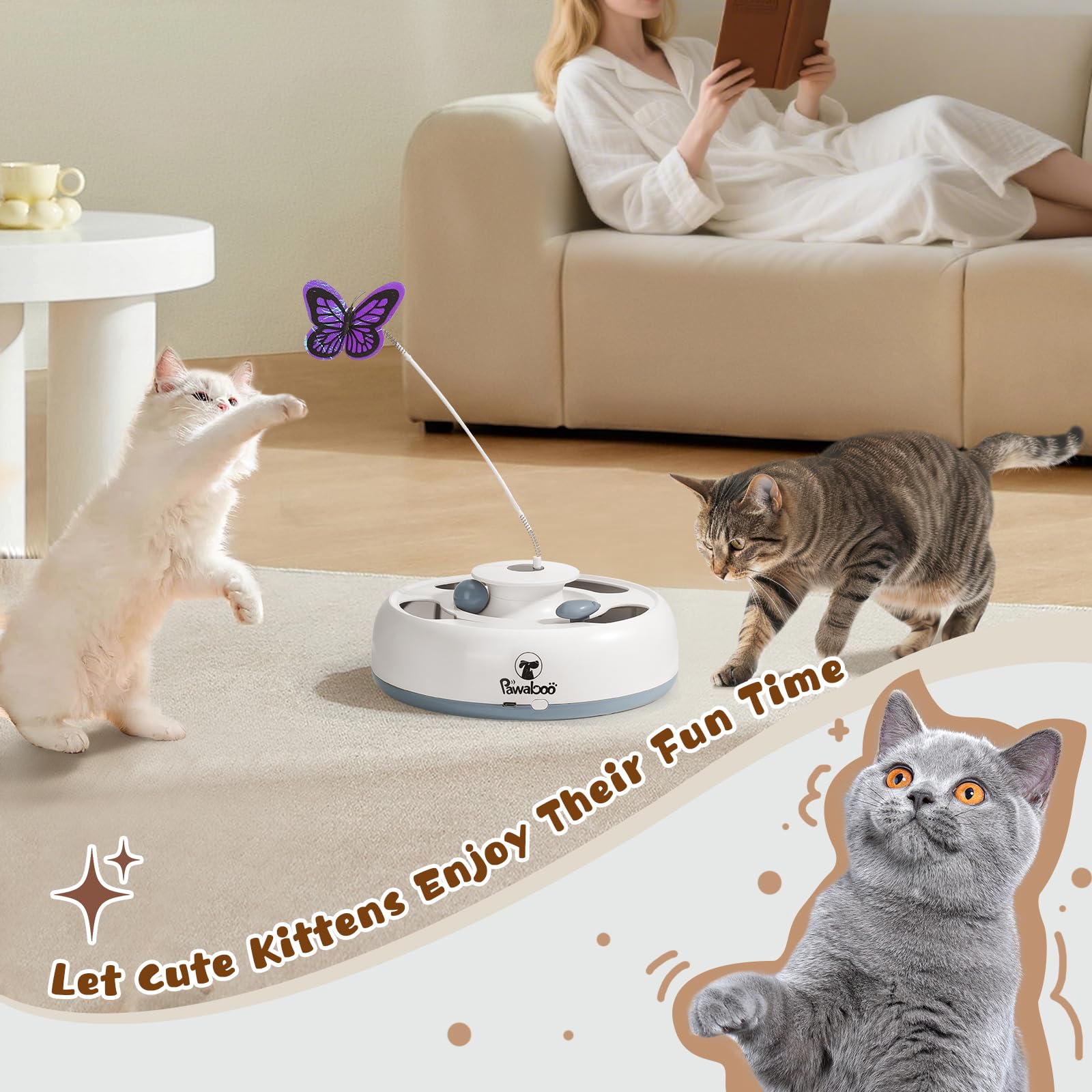Pawaboo 3-in-1 toy: complete set includes multiple accessories for varied play