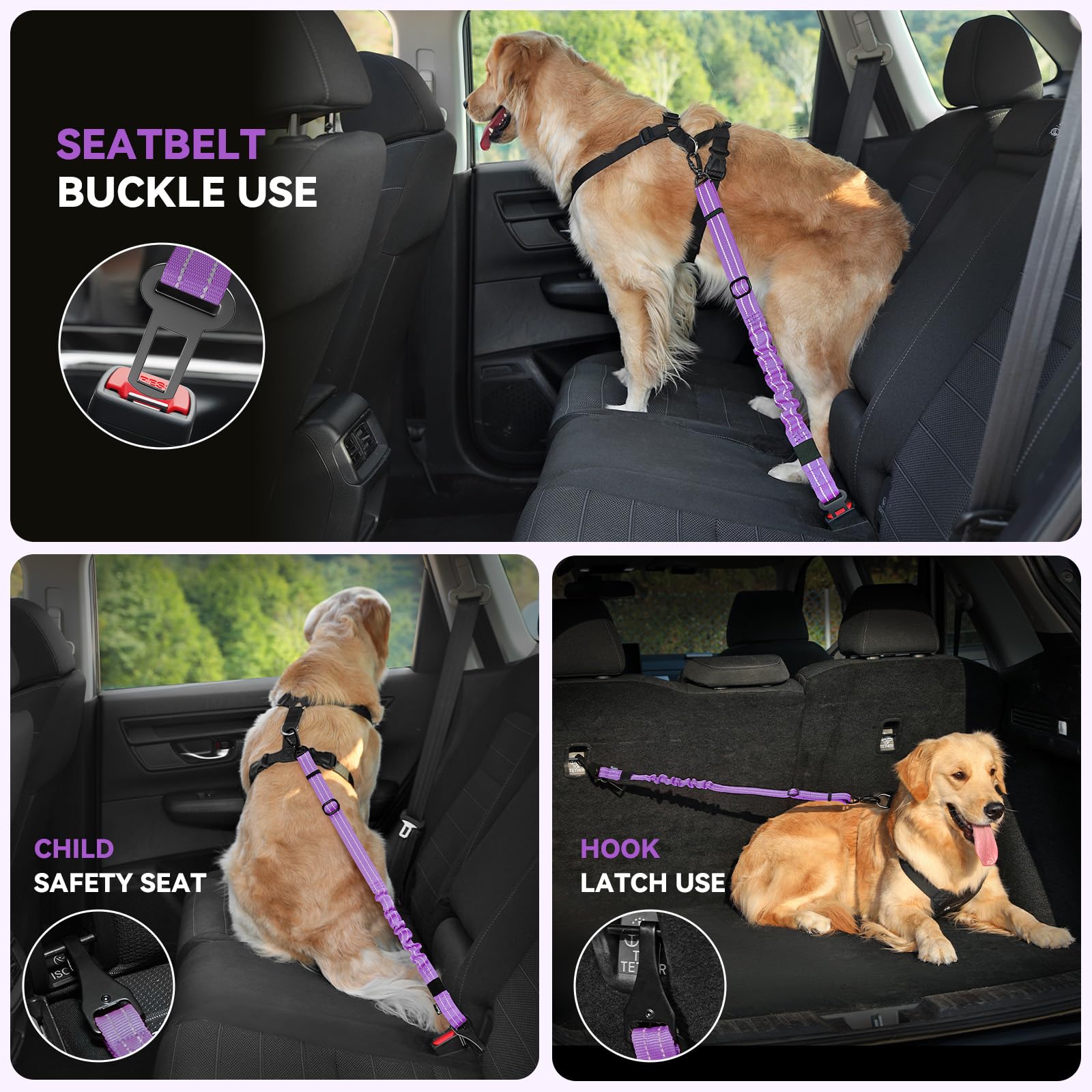 Pawaboo adjustable-length strap lets you tailor fit for any dog.