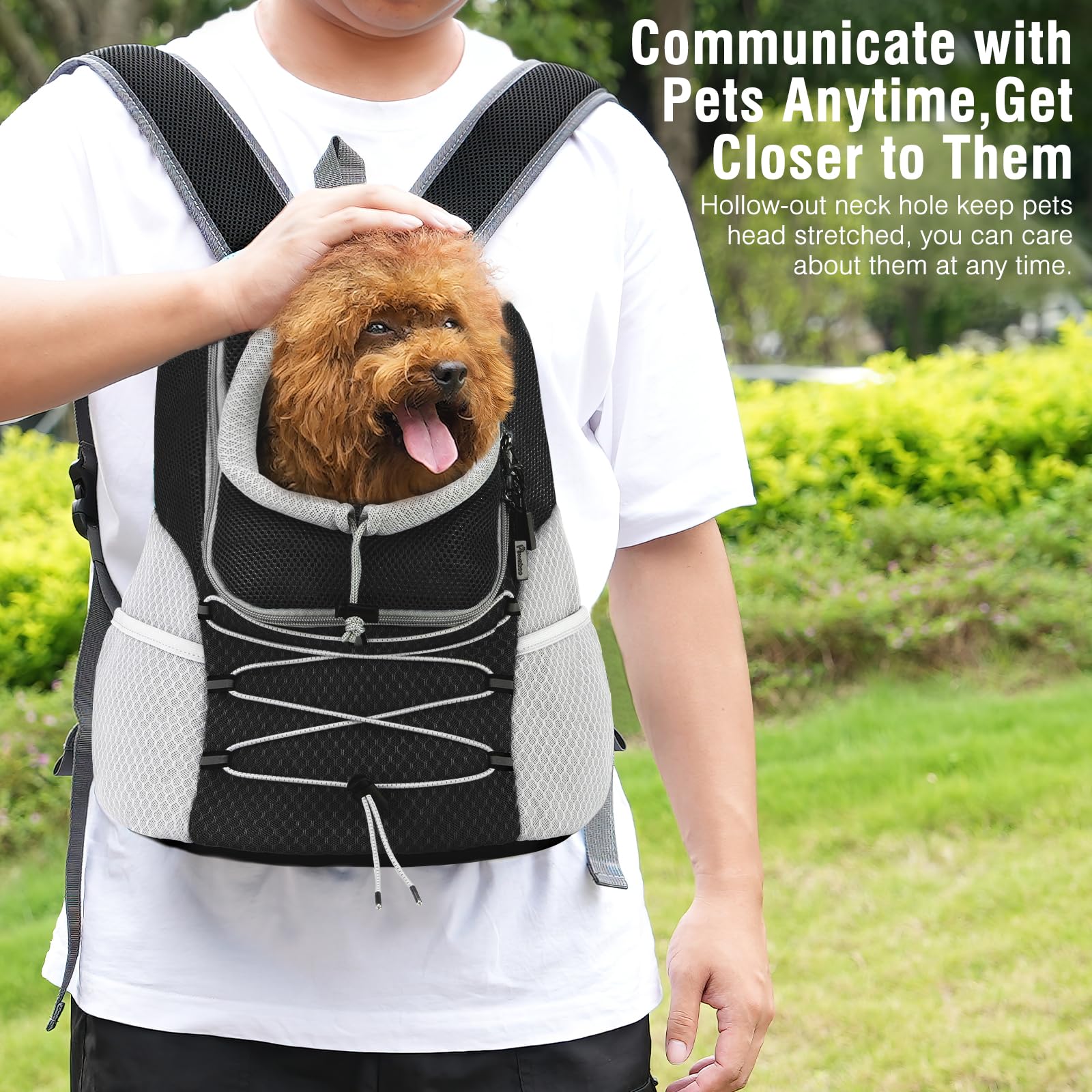 Pawaboo breathable mesh material reduces stuffiness and increases comfort