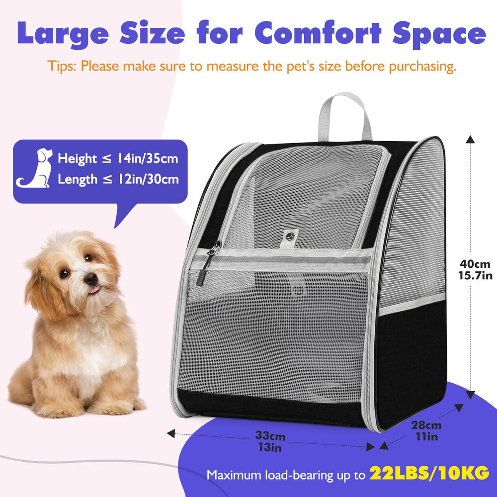 Pawaboo cat carrier backpack side view showing ventilation and secure fit.