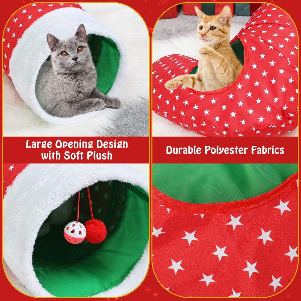 Pawaboo cat tunnel wrinkled paper crinkles to entice exploration