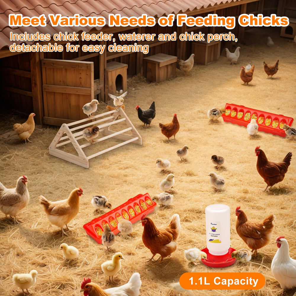 Pawaboo chick waterer 1.1L provides ample hydration with easy refills