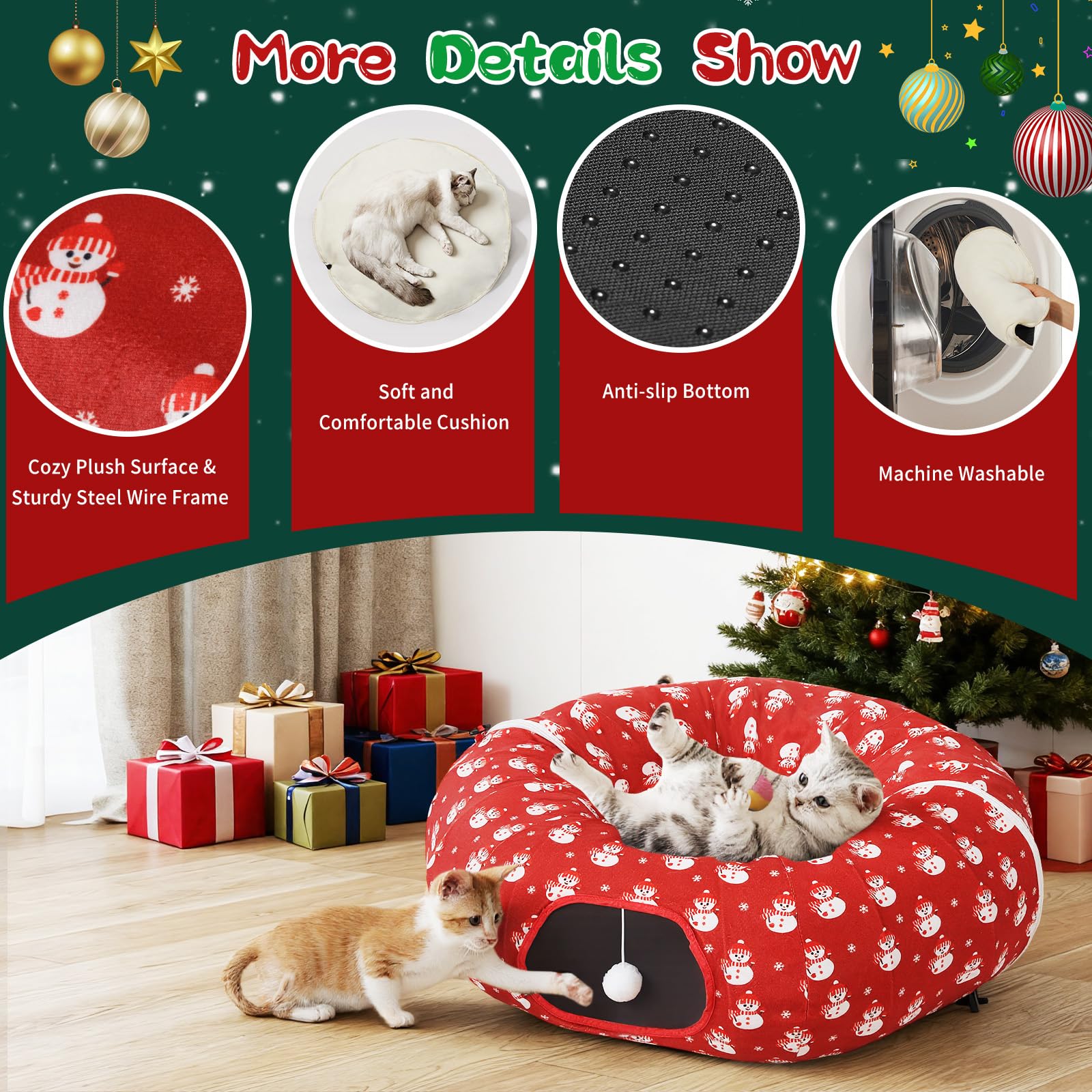 Pawaboo tunnel folded flat for easy storage.