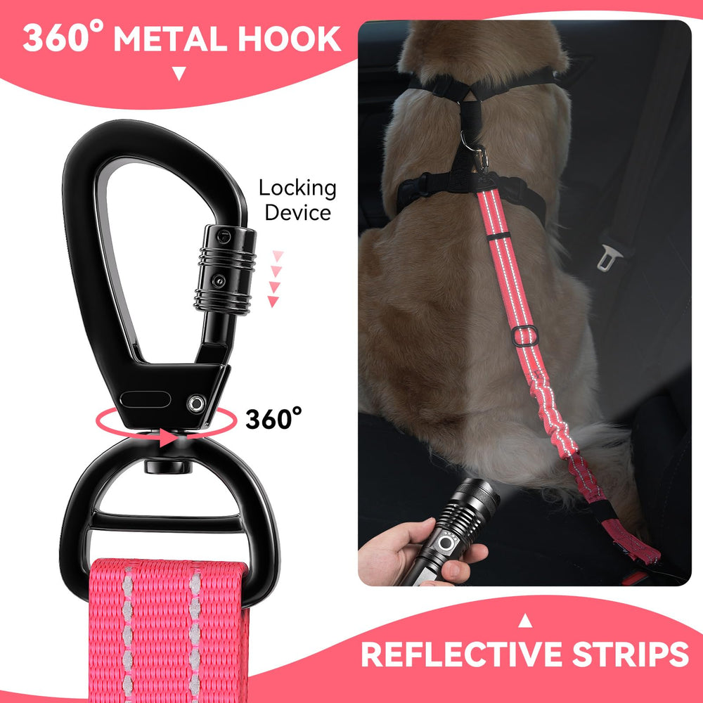 Pawaboo correa para perro en coche, ajuste 82 cm para comodidad