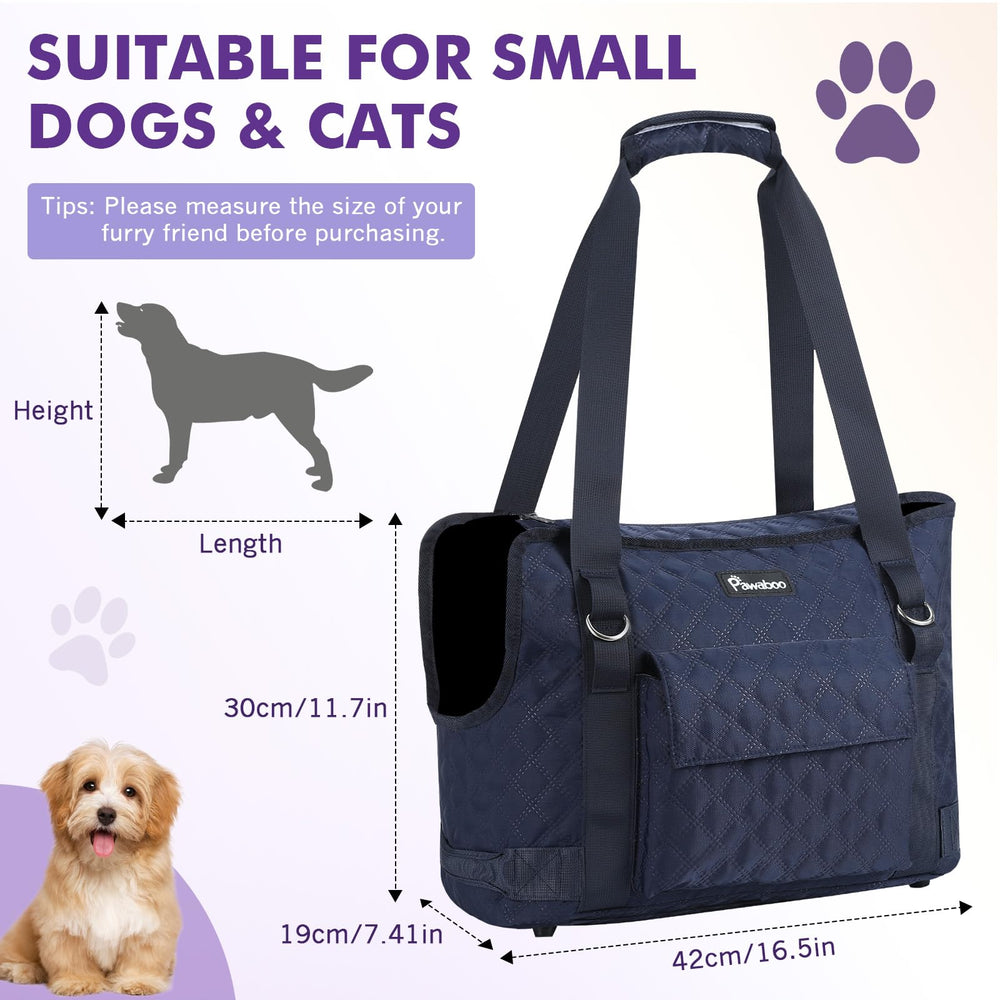 Pawaboo airline-approved dog purse supports small pets during flights and trips.