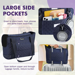 Pawaboo bag offers front and back pockets for essential small-item storage.
