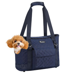 Pawaboo dog purse side-opening design lets your pet enjoy the outdoors safely.