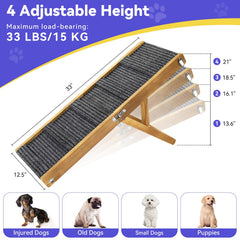 Pawaboo dog ramp featuring non-slip traction for secure footing