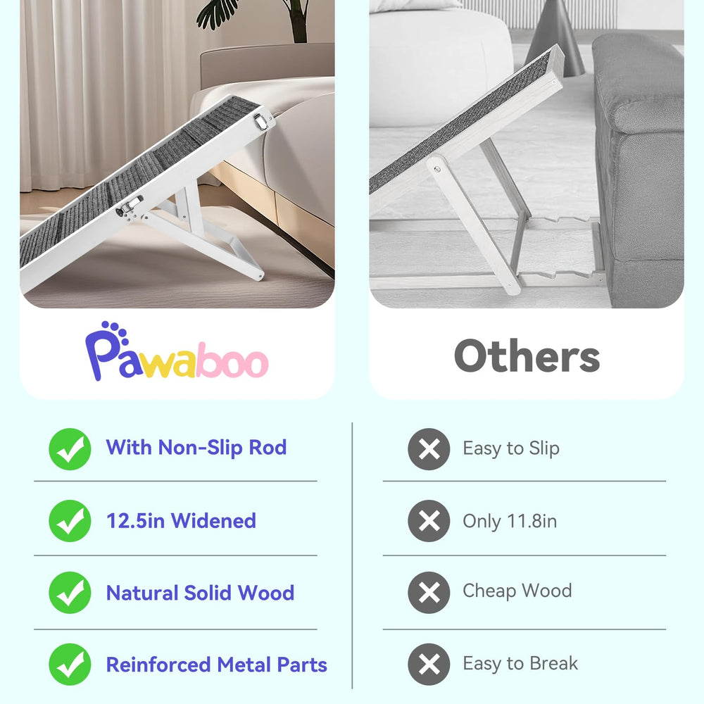 Pawaboo dog ramp travel storage ready for car trips