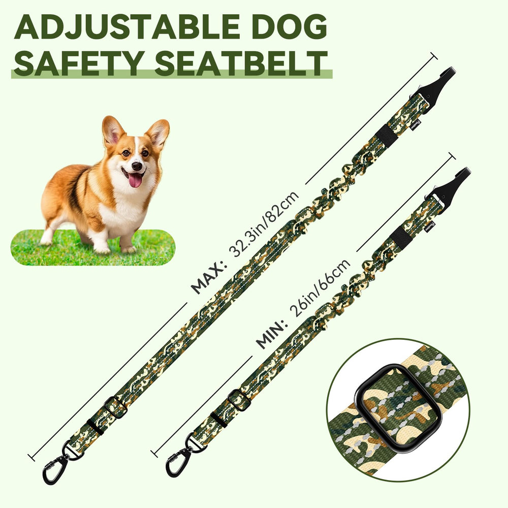 Pawaboo dog seatbelt-adjustable-length offers a customizable fit for any dog.