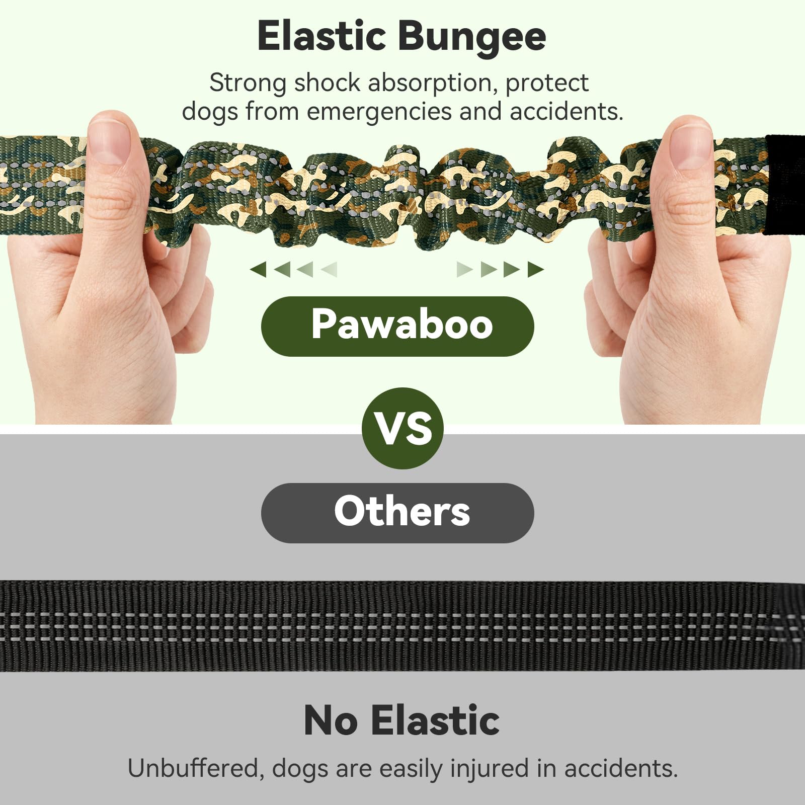 Pawaboo dog seatbelt-reflective-straps enhance visibility during night travels.