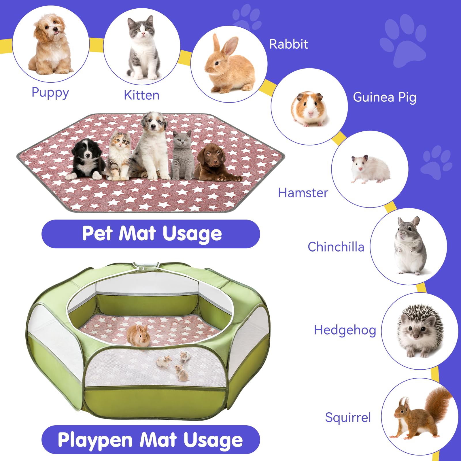 Pawaboo double-sided washability shot shows easy cleaning and reuse for busy homes.