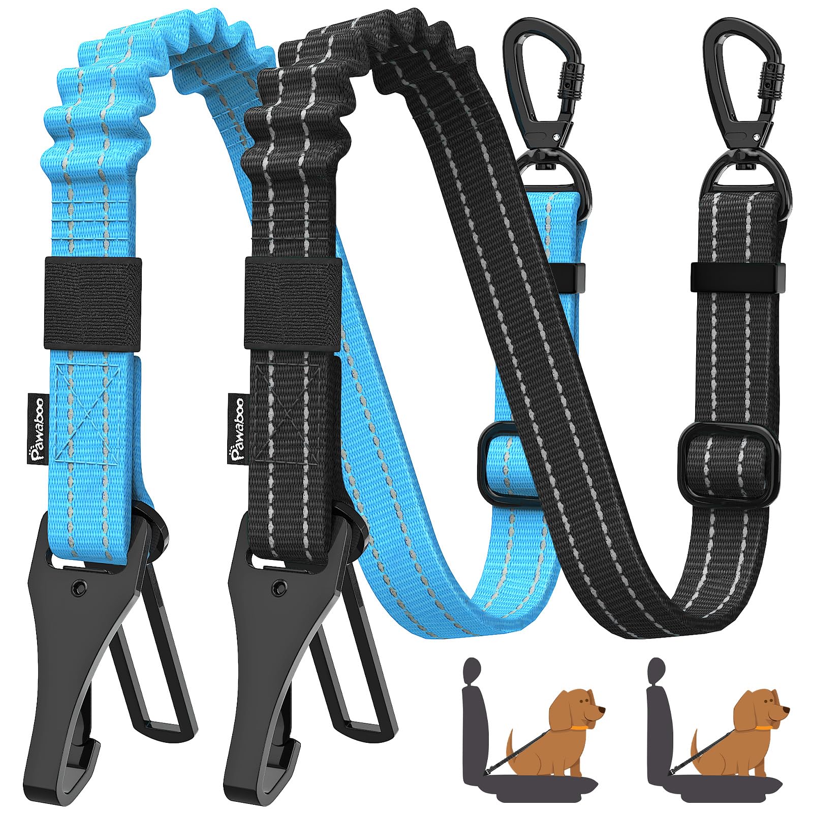 Pawaboo ideal para viajes en coche con perros activos y curiosos