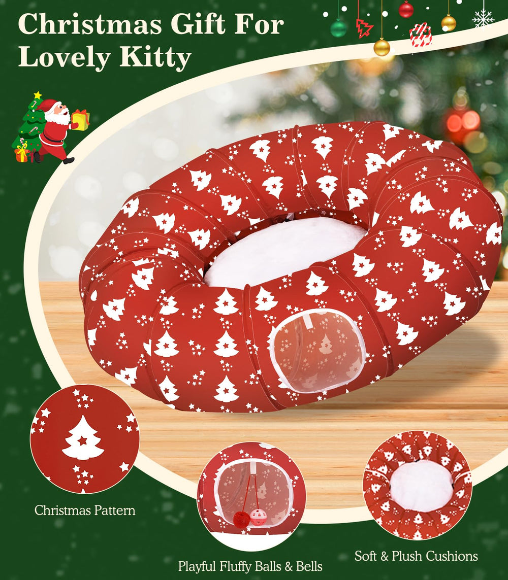 Pawaboo foldable cat tunnel for easy storage and transport.