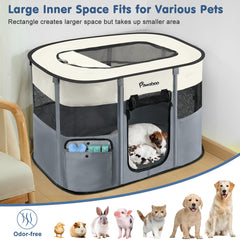 Pawaboo foldable portable travel kennel for quick setup on the go