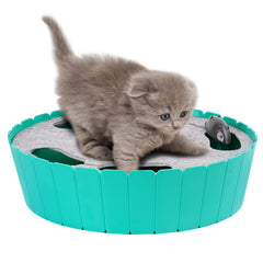 Pawaboo interactive cat toy running mouse shows active chase for indoor cats.