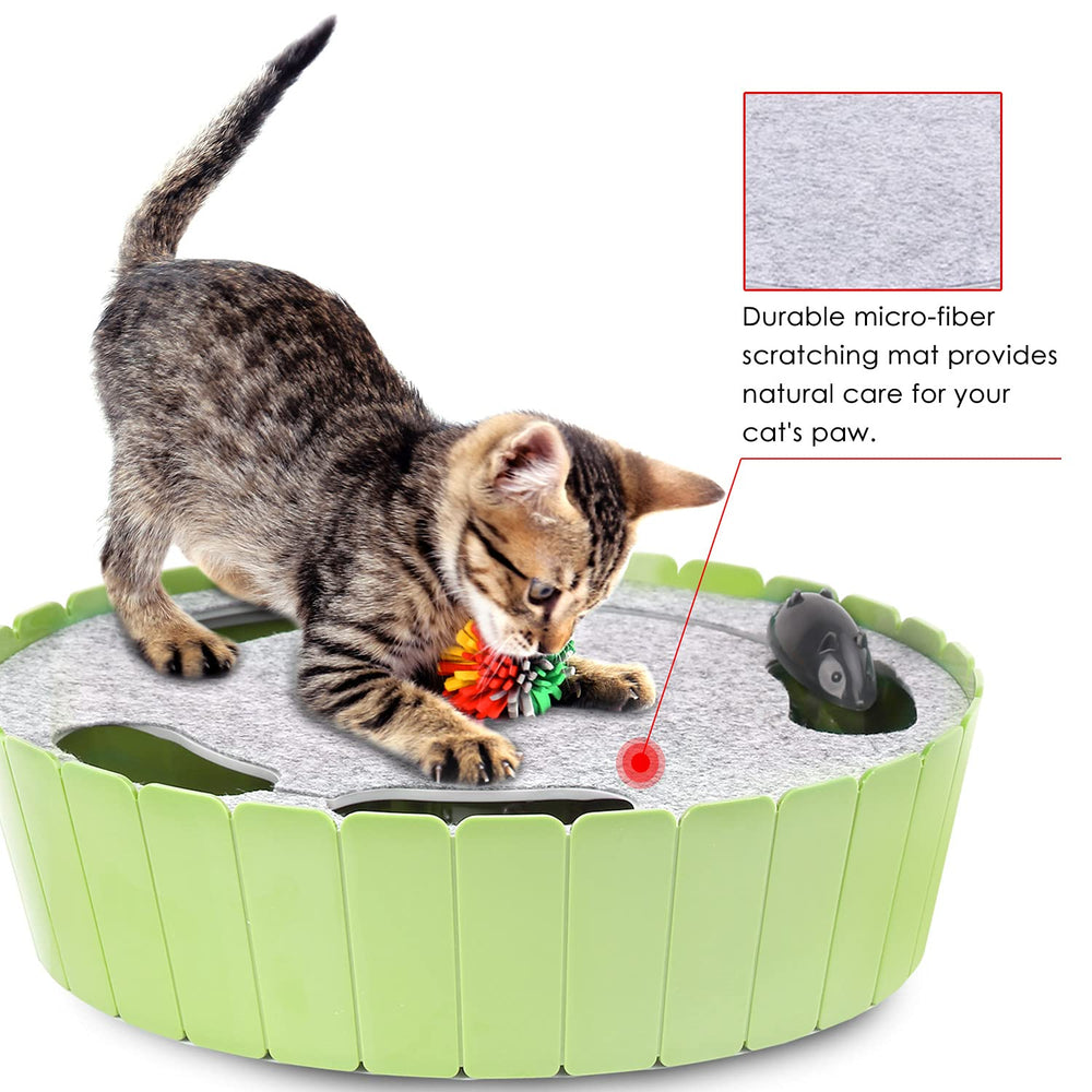 Pawaboo mint-green toy close-up shows safe, cat-friendly materials for peace of mind.