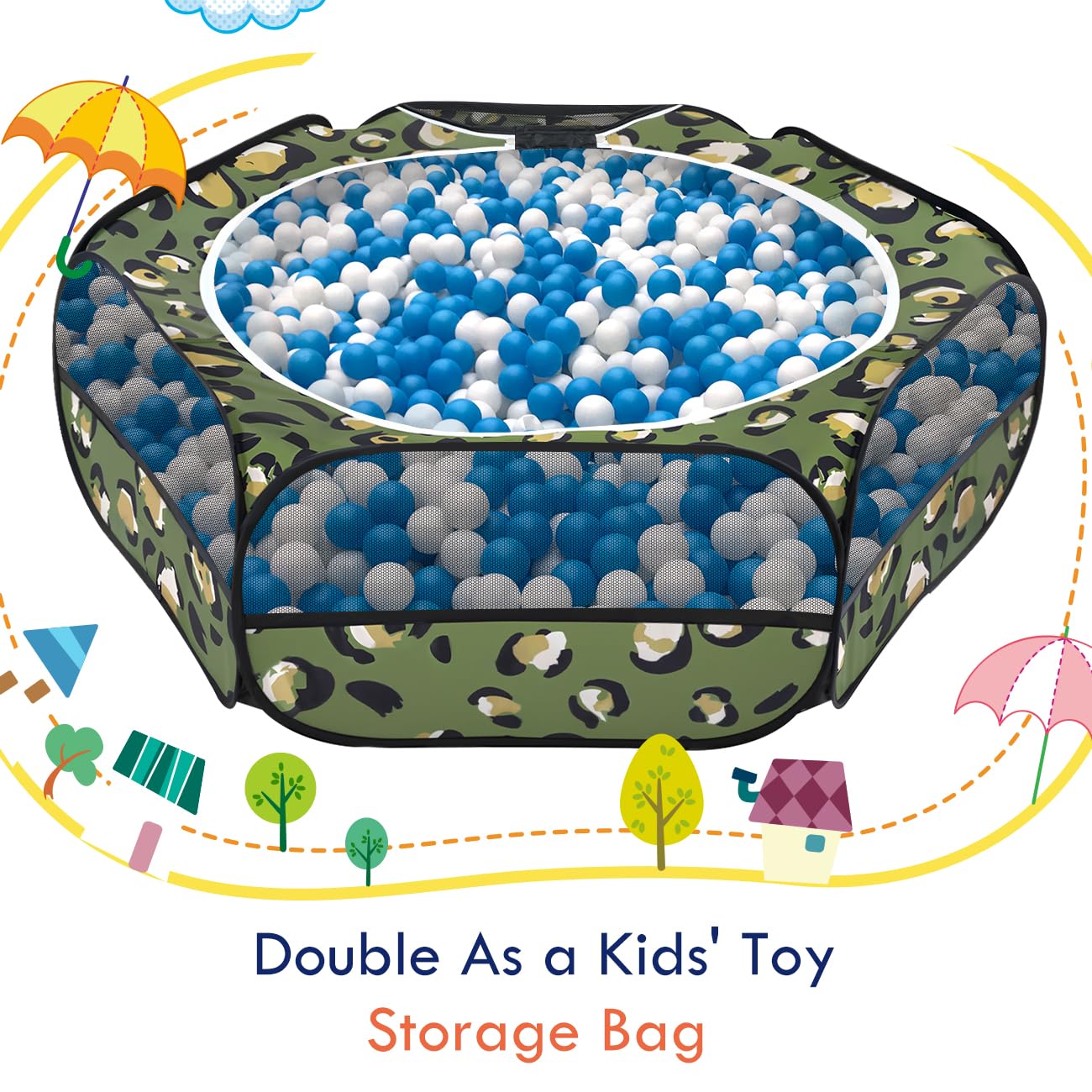 Pawaboo leopard print playpen durability for versatile pet containment