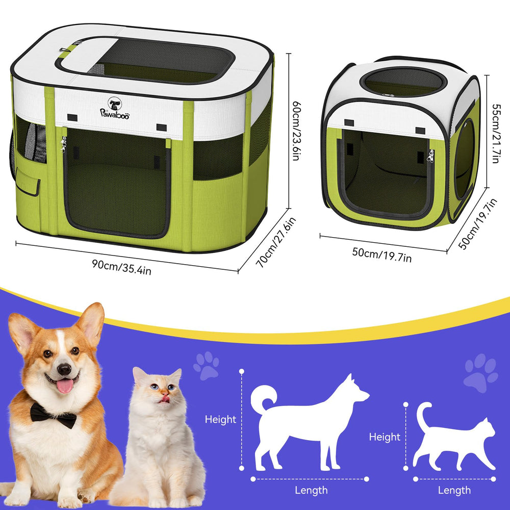 Pawaboo lightweight portable enclosure for easy transport during travel.