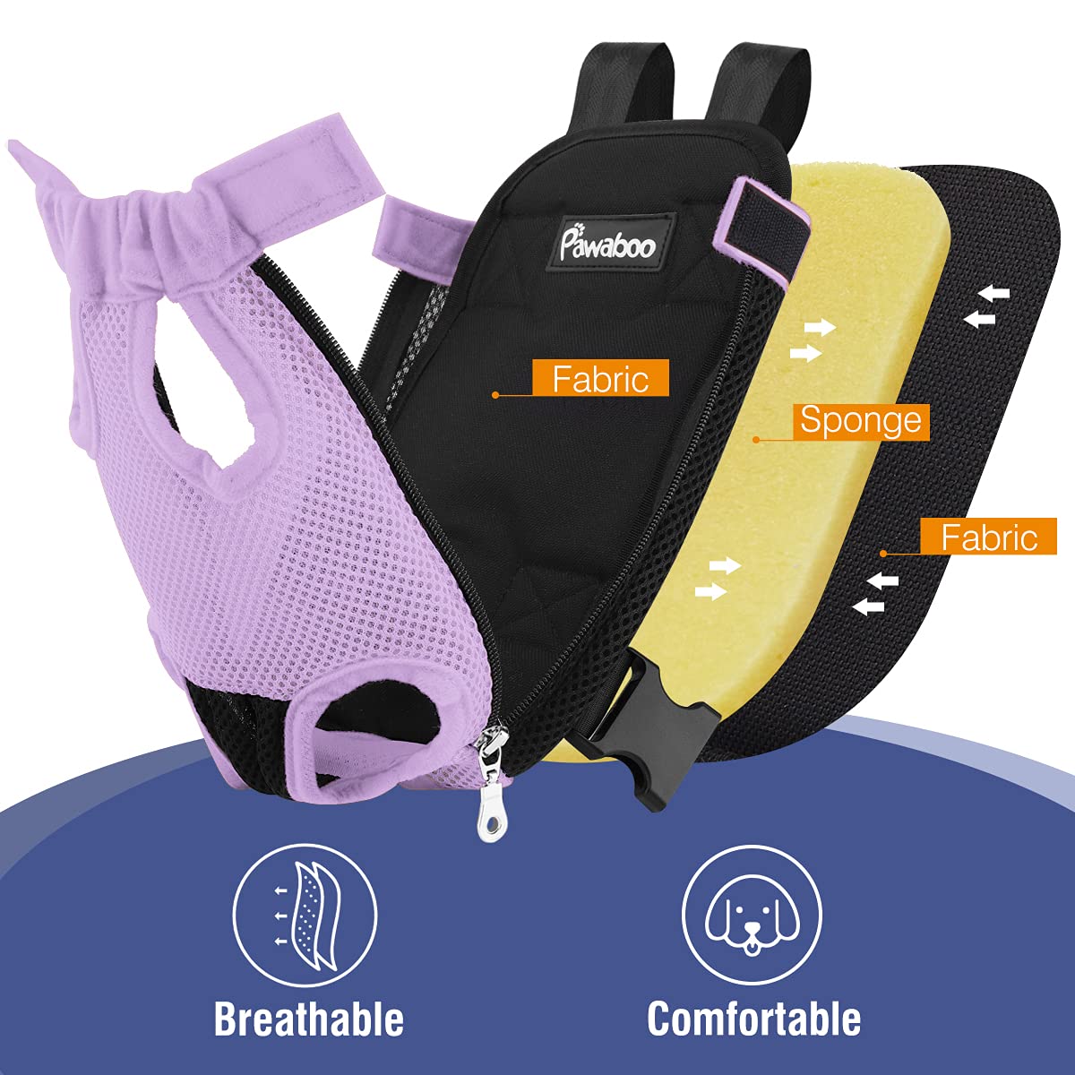 Pawaboo lightweight portable design enables easy hiking, biking, and camping.
