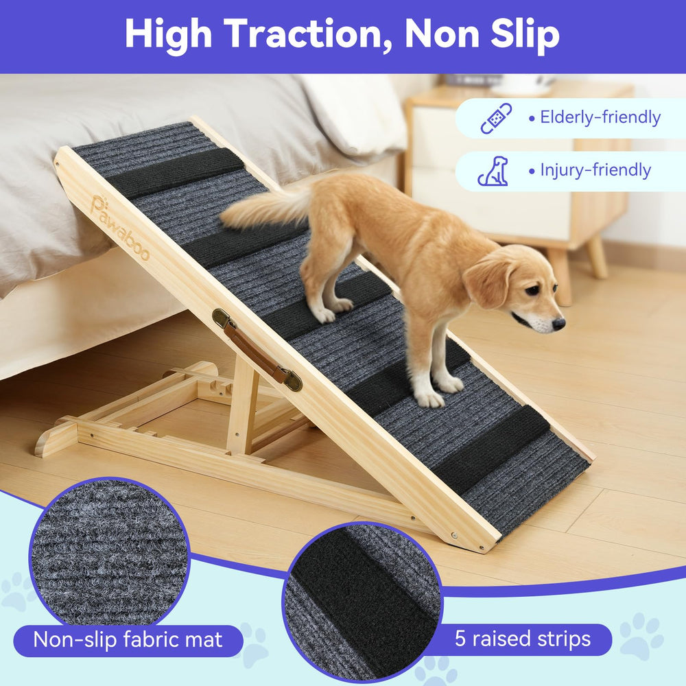 Pawaboo non-slip stickers add extra stability for slippery surfaces.