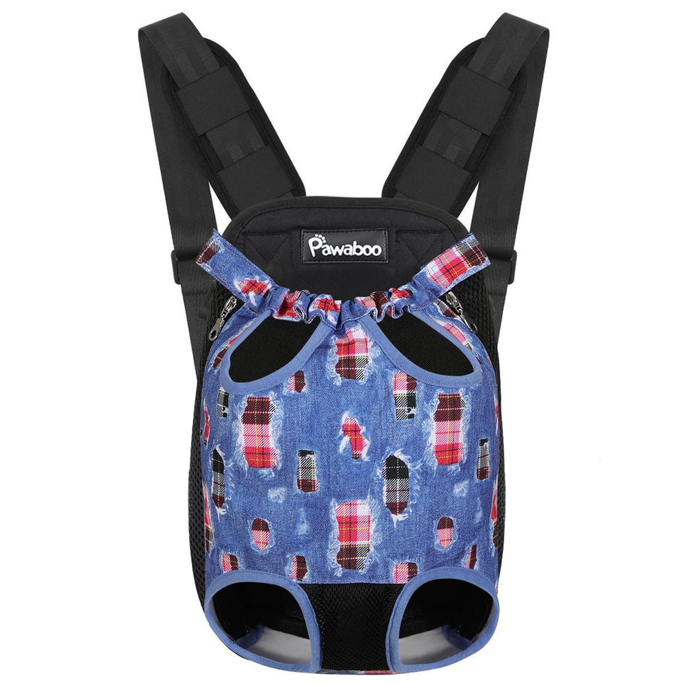 Pawaboo Pet Carrier Backpack front view for hands-free travel with your small dog.