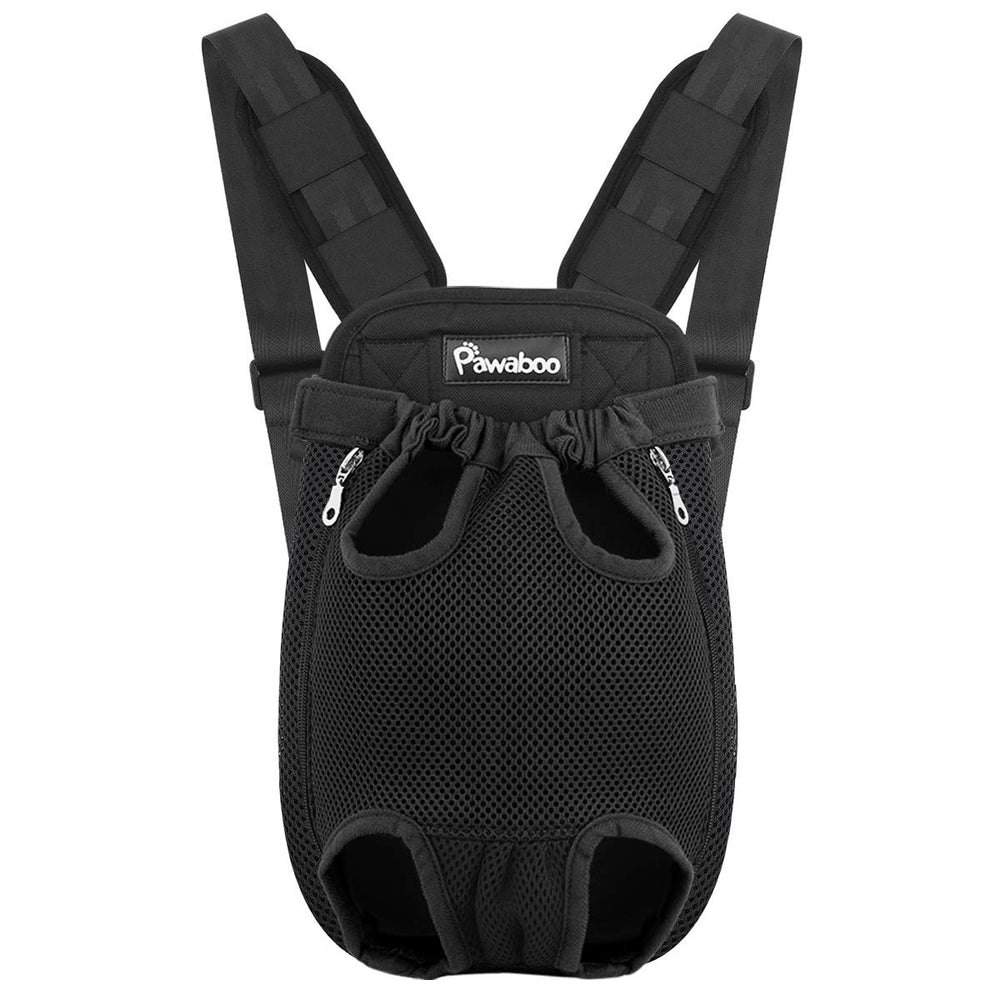 Pawaboo pet carrier backpack legs-out design keeps small pets secure during travel.