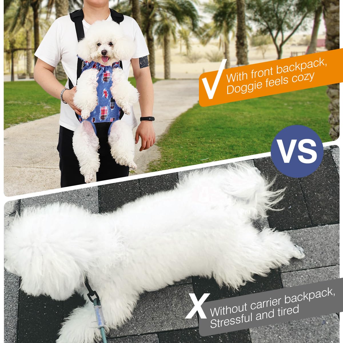 Pawaboo Pet Carrier Backpack in-use outdoors image highlights versatile travel.