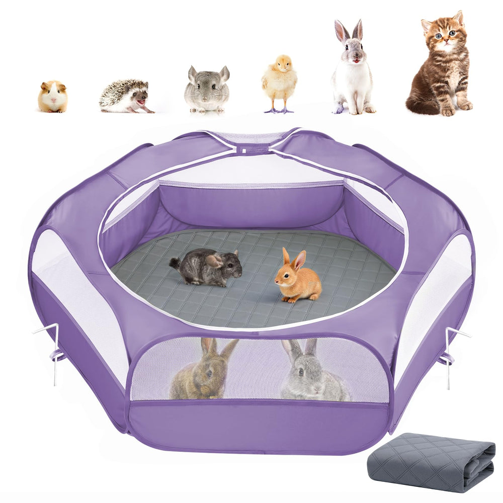 Pawaboo Playpen folded-compact for easy transport with small pets