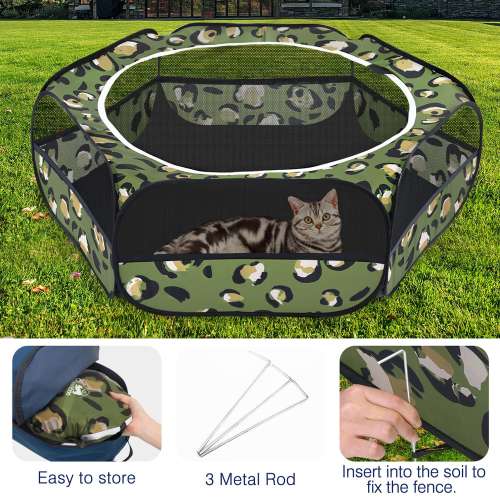 Pawaboo playpen folded compact for travel and storage