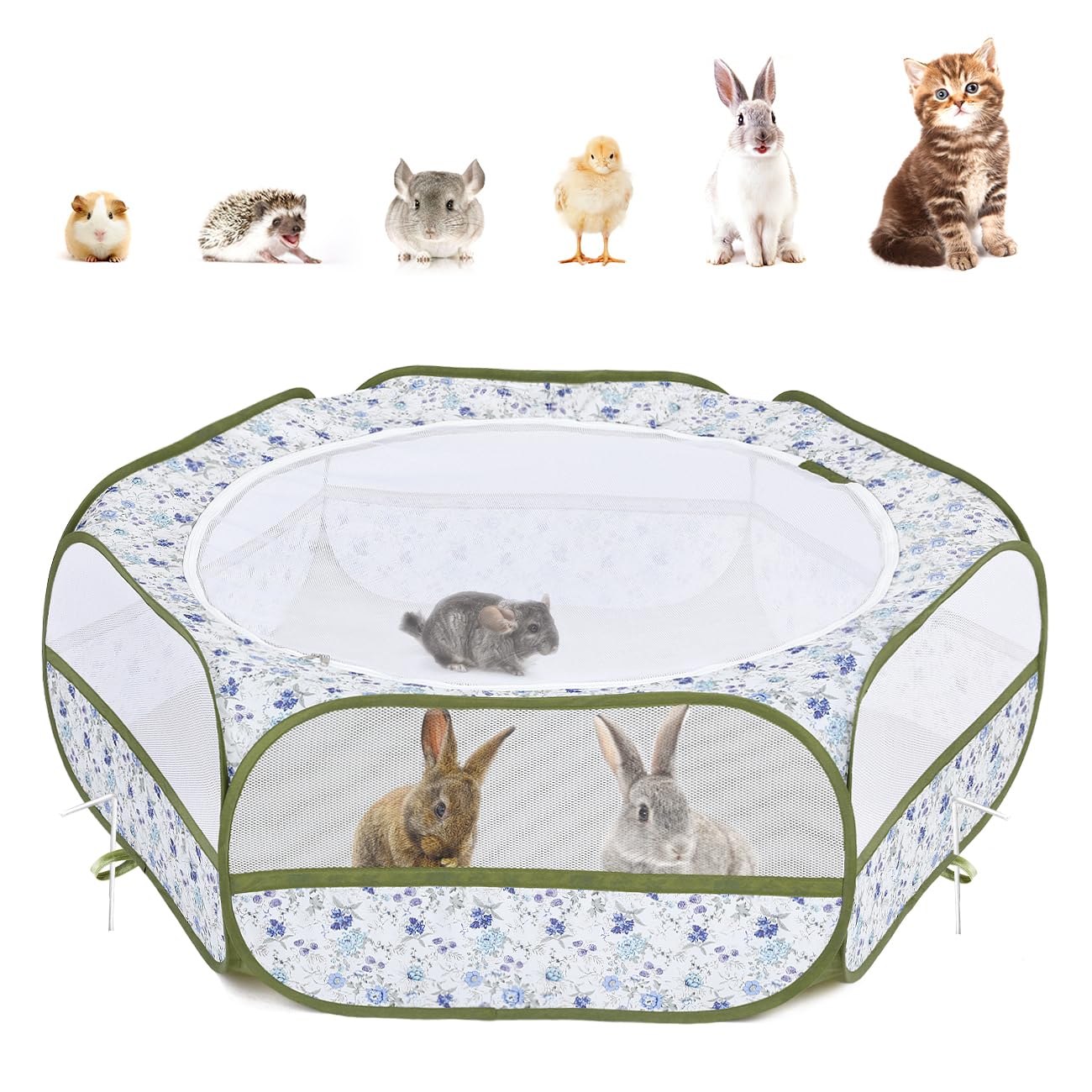 Pawaboo playpen folded compact for easy storage and travel