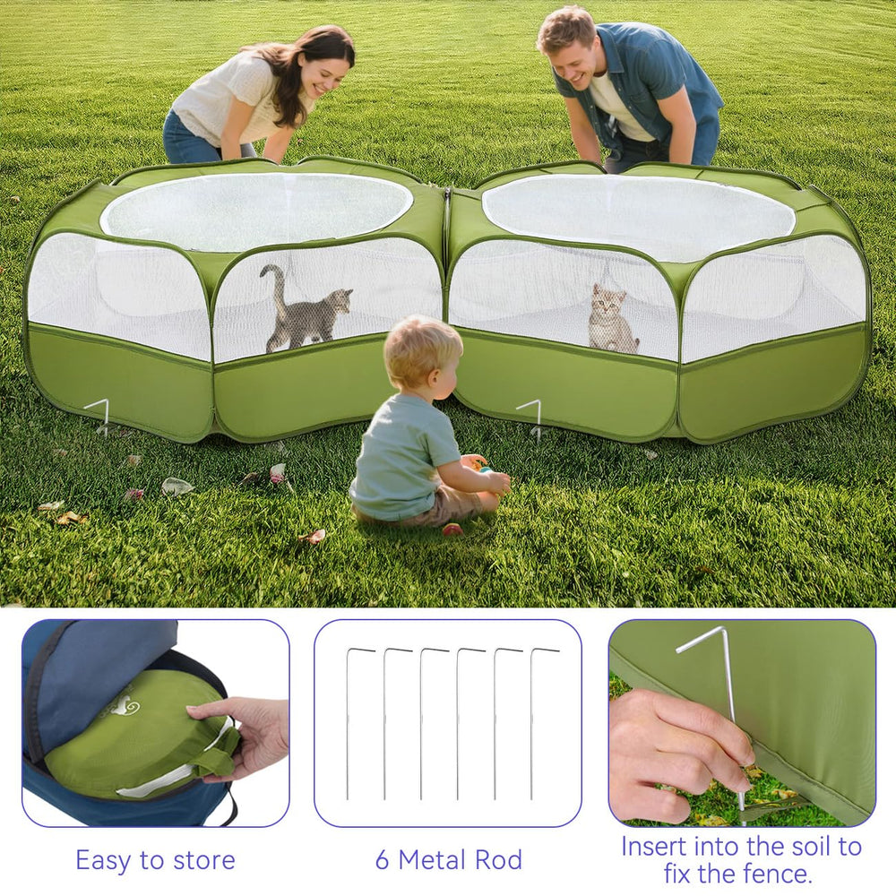 Pawaboo Playpen merged pen shows one large space for socializing