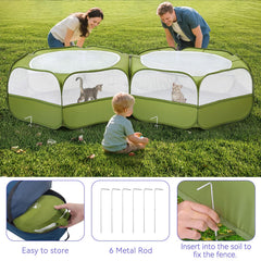 Pawaboo Playpen merged pen shows one large space for socializing