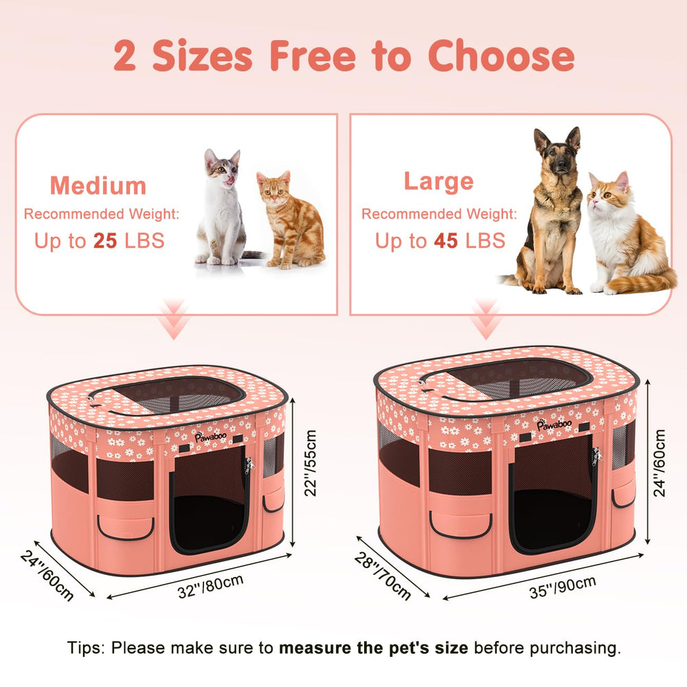 Pawaboo playpen outdoor use shows stability with ground spikes for stable outdoor setup.