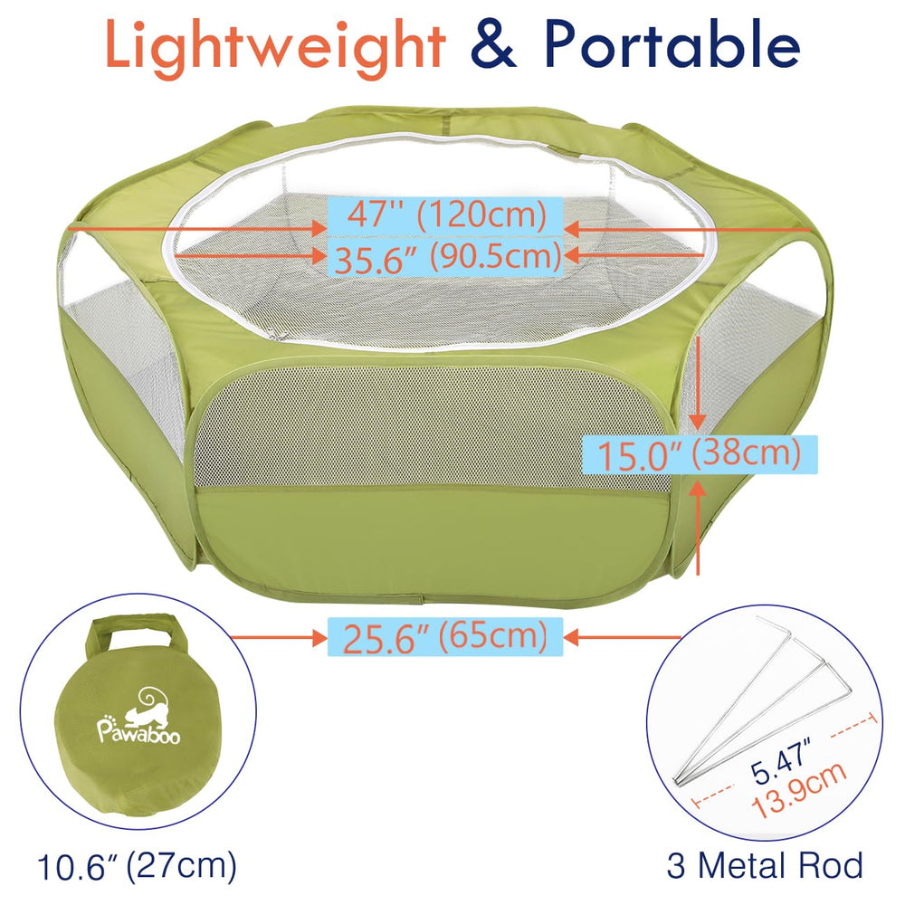 Pawaboo playpen spacious open dimensions invite more room for small pets