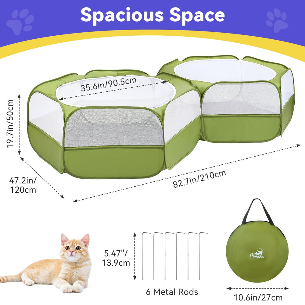 Pawaboo Playpen two pens setup demonstrates versatile separation options