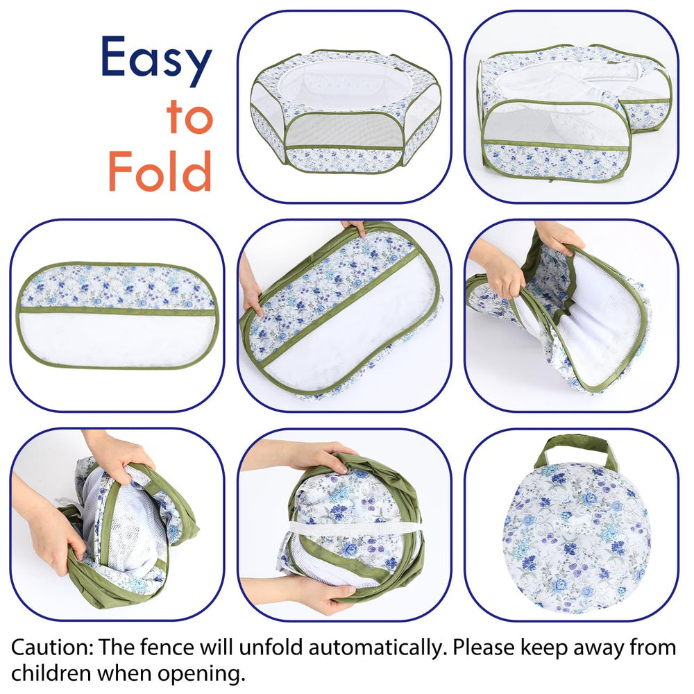 Pawaboo playpen unfolded size provides a roomy space for small pets