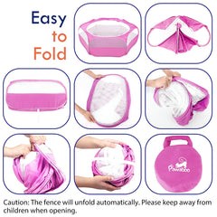 Pawaboo playpen unfolded-spacious shows roomy area for small pets